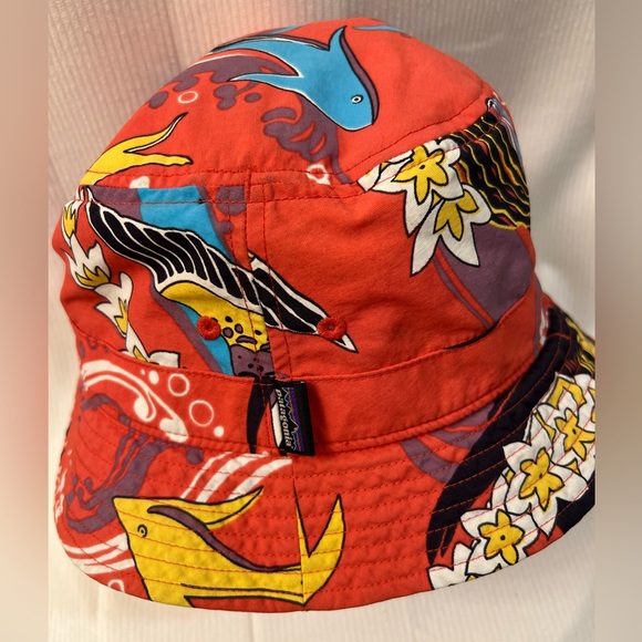 Patagonia Other - Patagonia Paradise Fish Wave-farer Turkish Red Bucket Hat